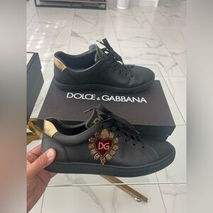 Dolce & Gabbana Black Leather Shoes